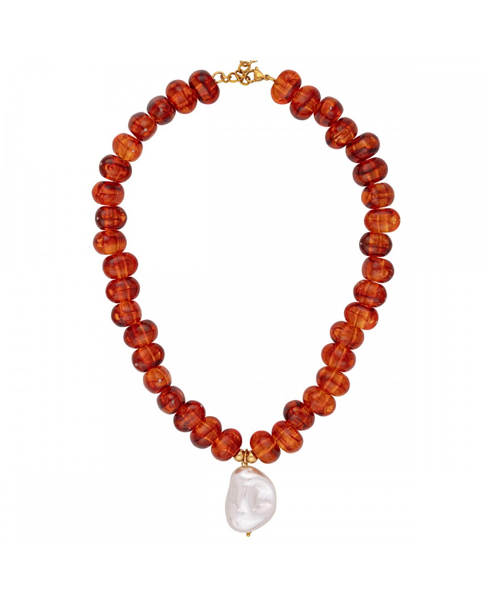 Κολιέ N-525-BROWN