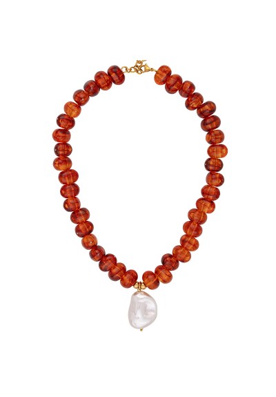 Κολιέ N-525-BROWN