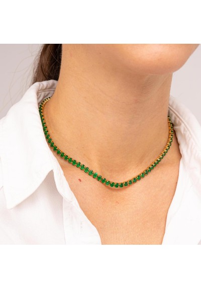Κολιέ N-YH584A-GREEN-G-145