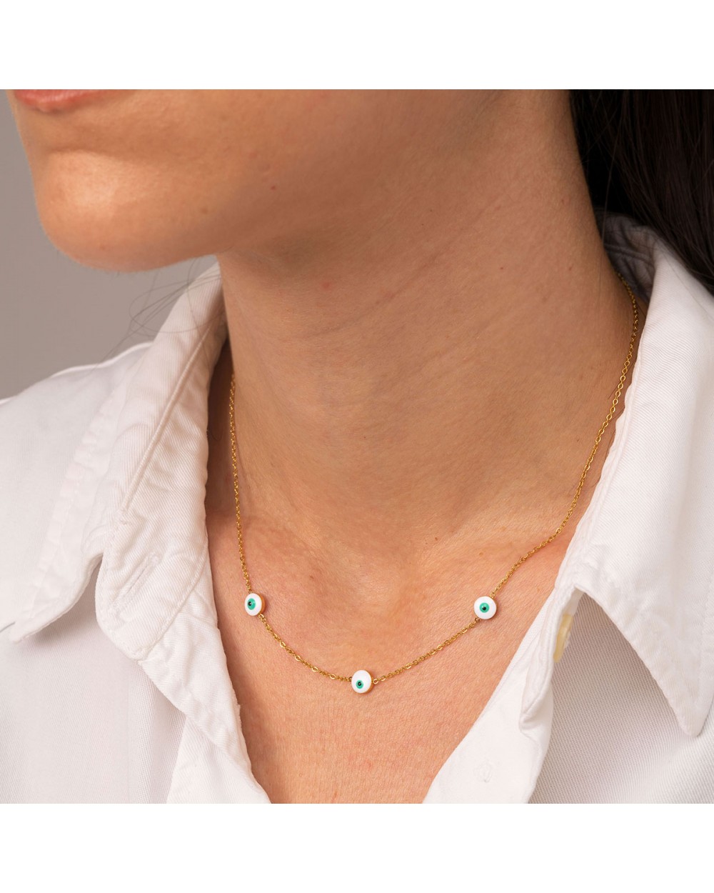 Κολιέ N005-WHITE