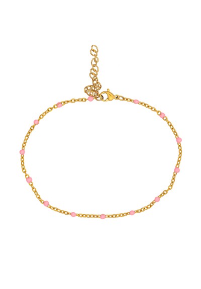 Βραχιόλια ποδιού PE-1808-01-ROZ-55