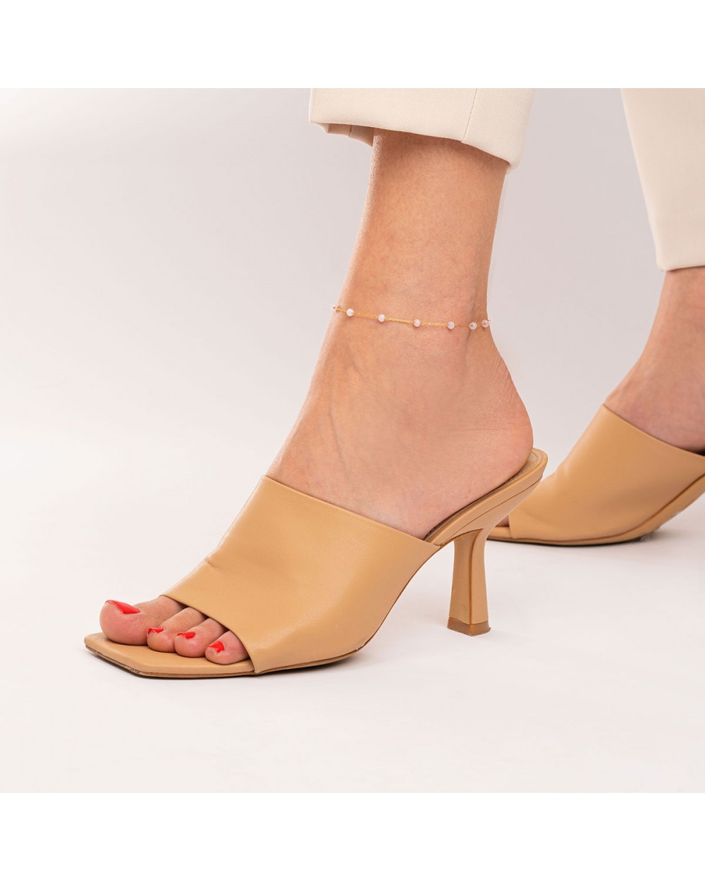 Βραχιόλια ποδιού PE-1809-01-ROZ