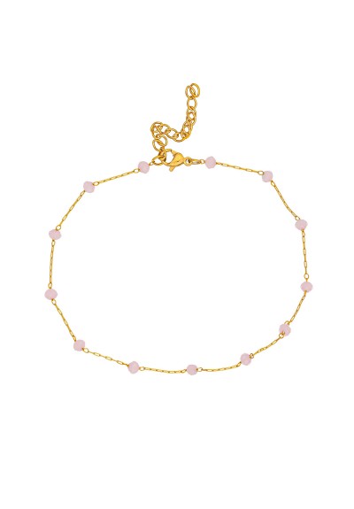 Βραχιόλια ποδιού PE-1809-01-ROZ