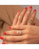 Μονόπετρο δαχτυλίδι Excite Fashion Jewellery με λευκό ζιργκόν από επιχρυσωμένο ασήμι 925. D-54-AS-G-75 Κοσμήματα Μονόπετρο δαχτυλίδι Excite Fashion Jewellery με λευκό ζιργκόν από επιχρυσωμένο ασήμι 925. D-54-AS-G-75 Κοσμήματα