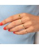 Δαχτυλίδι Excite Fashion Jewellery με μπλέ ζιργκόν και τέσσερα μικρότερα λευκά, απο επιχρυσωμένο ασήμι 925. D-59-MMPLE-G-6 Κοσμήματα Δαχτυλίδι Excite Fashion Jewellery με μπλέ ζιργκόν και τέσσερα μικρότερα λευκά, απο επιχρυσωμένο ασήμι 925. D-59-MMPLE-G-6 Κοσμήματα