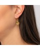 Κρικάκια Excite Fashion Jewellery, με κρεμαστό στοιχείο τριφύλλι, από ανοξείδωτο επιχρυσωμένο ατσάλι διακοσμημένα με πράσινα και μπλέ κρυσταλλάκια. S-1711-01-02-59 Κοσμήματα Κρικάκια Excite Fashion Jewellery, με κρεμαστό στοιχείο τριφύλλι, από ανοξείδωτο επιχρυσωμένο ατσάλι διακοσμημένα με πράσινα και μπλέ κρυσταλλάκια. S-1711-01-02-59 Κοσμήματα