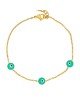 Βραχιόλι της Excite Fashion Jewellery, σειρά ματάκια με τιρκουάζ σμάλτο από επιχρυσωμένο ανοξείδωτο ατσάλι. B006-TYRK-65 Κοσμήματα Βραχιόλι της Excite Fashion Jewellery, σειρά ματάκια με τιρκουάζ σμάλτο από επιχρυσωμένο ανοξείδωτο ατσάλι. B006-TYRK-65 Κοσμήματα