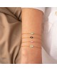 Χειροποίητο βραχιόλι της Excite Fashion Jewellery, ματάκι με τυρκουάζ σμάλτο και επίχρυση αλυσίδα από ανοξείδωτο ατσάλι. B001-TYRK-4 Κοσμήματα Χειροποίητο βραχιόλι της Excite Fashion Jewellery, ματάκι με τυρκουάζ σμάλτο και επίχρυση αλυσίδα από ανοξείδωτο ατσάλι. B001-TYRK-4 Κοσμήματα