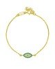 Βραχιόλι ματάκι Excite Fashion Jewellery με τυρκουάζ και λευκά ζιργκόν απο επιχρυσωμένο ασήμι 925. B-10-3-G-65 Κοσμήματα Βραχιόλι ματάκι Excite Fashion Jewellery με τυρκουάζ και λευκά ζιργκόν απο επιχρυσωμένο ασήμι 925. B-10-3-G-65 Κοσμήματα