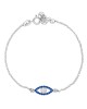 Βραχιόλι Excite Fashion Jewellery οβάλ ματάκι με μπλέ και λευκό ζιργκόν απο επιπλατινωμένο ασήμι 925.B-11-8-G-55 Κοσμήματα Βραχιόλι Excite Fashion Jewellery οβάλ ματάκι με μπλέ και λευκό ζιργκόν απο επιπλατινωμένο ασήμι 925.B-11-8-G-55 Κοσμήματα