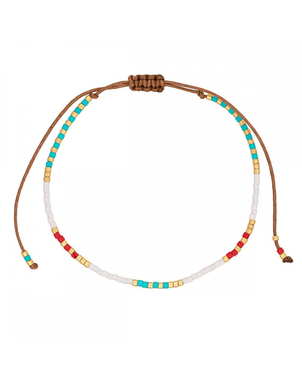 Βραχιόλι λεπτό μακραμέ Boho της Excite Fashion Jewellery, με πολύχρωμες και χρυσές χάντρες. B-110492-4 Κοσμήματα Βραχιόλι λεπτό μακραμέ Boho της Excite Fashion Jewellery, με πολύχρωμες και χρυσές χάντρες. B-110492-4 Κοσμήματα