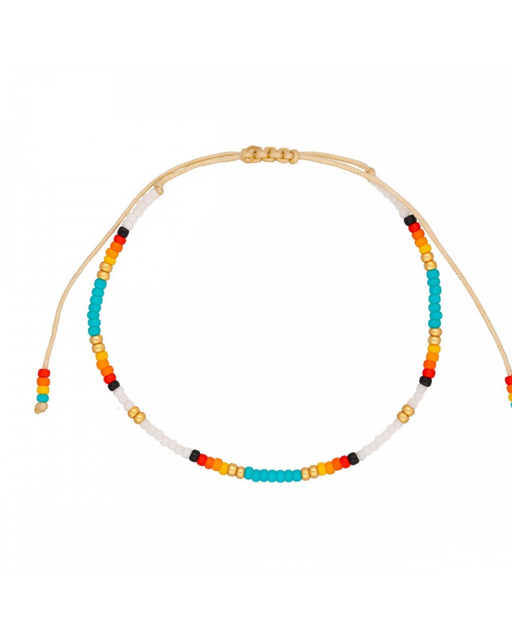 Βραχιόλι λεπτό μακραμέ Boho της Excite Fashion Jewellery, με πολύχρωμες χάντρες. B-110496-4 Κοσμήματα Βραχιόλι λεπτό μακραμέ Boho της Excite Fashion Jewellery, με πολύχρωμες χάντρες. B-110496-4 Κοσμήματα