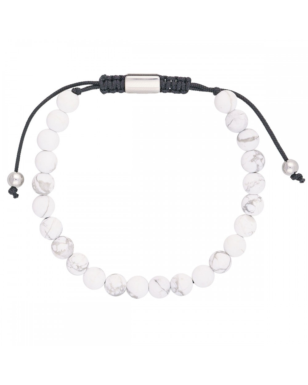 Ανδρικό βραχιόλι μακραμέ από την Excite Fashion Jewellery με λευκές χάντρες B-11829-M.H Κοσμήματα Ανδρικό βραχιόλι μακραμέ από την Excite Fashion Jewellery με λευκές χάντρες B-11829-M.H Κοσμήματα