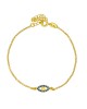 Βραχιόλι Excite Fashion Jewellery ματάκι με ζιργκόν απο επιχρυσωμένο ασήμι 925. B-12-3-G-55 Κοσμήματα