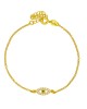 Βραχιόλι Excite Fashion Jewellery οβάλ ματάκι με λευκά και μπλέ ζιργκόν από επιχρυσωμένο ασήμι 925. B-12-6-G-55 Κοσμήματα Βραχιόλι Excite Fashion Jewellery οβάλ ματάκι με λευκά και μπλέ ζιργκόν από επιχρυσωμένο ασήμι 925. B-12-6-G-55 Κοσμήματα