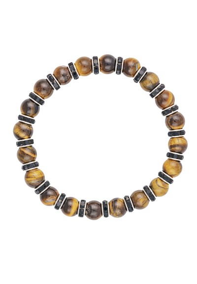 Αντρικό Ελαστικό Βραχιόλι με Μάτι της Τίγρης - Excite Fashion Jewellery B-12717-B.T Αντρικό Ελαστικό Βραχιόλι με Μάτι της Τίγρης - Excite Fashion Jewellery B-12717-B.T