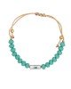 Βραχιόλι μακραμέ της Excite Fashion Jewellery, ματάκι με σμάλτο σε ασημί μπάρα, τυρκουάζ πέτρες. B-1401-01-03-49 Κοσμήματα