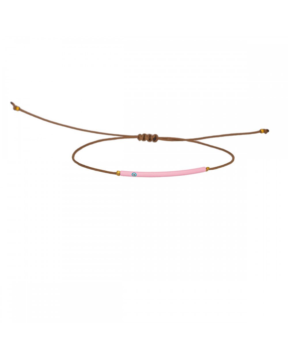 Βραχιόλι μακραμέ Excite fashion Jewellery με ροζ μπάρα και ματάκι. B-1607-01-11-39 Κοσμήματα Βραχιόλι μακραμέ Excite fashion Jewellery με ροζ μπάρα και ματάκι. B-1607-01-11-39 Κοσμήματα