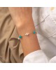 Χειροποίητο βραχιόλι της Excite Fashion Jewellery, με τιρκουάζ χάντρες και πέρλες από επιχρυσωμένο ανοξείδωτο ατσάλι. B-1744-01-14 Κοσμήματα Χειροποίητο βραχιόλι της Excite Fashion Jewellery, με τιρκουάζ χάντρες και πέρλες από επιχρυσωμένο ανοξείδωτο ατσάλι. B-1744-01-14 Κοσμήματα