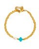 Χειροποίητο βραχιόλι της Excite Fashion Jewellery, με κοχυλάκι, τιρκουάζ οβάλ σταυρό και χρυσές χαντρες. B-1765-19 Κοσμήματα Χειροποίητο βραχιόλι της Excite Fashion Jewellery, με κοχυλάκι, τιρκουάζ οβάλ σταυρό και χρυσές χαντρες. B-1765-19 Κοσμήματα