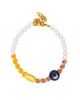 Χειροποίητο βραχιόλι της Excite Fashion Jewellery, πέρλες, μακραμέ, επίχρυσο ψαράκι και μάτι, από επιχρυσωμένο ανοξείδωτο ατσάλι.B-1769-21 Κοσμήματα Χειροποίητο βραχιόλι της Excite Fashion Jewellery, πέρλες, μακραμέ, επίχρυσο ψαράκι και μάτι, από επιχρυσωμένο ανοξείδωτο ατσάλι.B-1769-21 Κοσμήματα