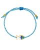 Χειροποίητο βραχιόλι της Excite Fashion Jewellery, μακραμέ, δίχρωμο κορδόνι, επίχρυσο ψαράκι με σμάλτο. B-1772-07 Κοσμήματα Χειροποίητο βραχιόλι της Excite Fashion Jewellery, μακραμέ, δίχρωμο κορδόνι, επίχρυσο ψαράκι με σμάλτο. B-1772-07 Κοσμήματα
