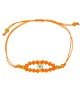 Χειροποίητο βραχιόλι μακραμέ της Excite Fashion Jewellery, πορτοκαλί κορδόνι και κρυσταλλάκια, επίχρυσο λευκό ματάκι με σμάλτο. B-1776-22 Κοσμήματα Χειροποίητο βραχιόλι μακραμέ της Excite Fashion Jewellery, πορτοκαλί κορδόνι και κρυσταλλάκια, επίχρυσο λευκό ματάκι με σμάλτο. B-1776-22 Κοσμήματα