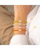 Χειροποίητο βραχιόλι της Excite Fashion Jewellery, ροζ κρυσταλλάκια, οβάλ επίχρυσο ματάκι με λευκό σμάλτο. B-1777-22 Κοσμήματα Χειροποίητο βραχιόλι της Excite Fashion Jewellery, ροζ κρυσταλλάκια, οβάλ επίχρυσο ματάκι με λευκό σμάλτο. B-1777-22 Κοσμήματα