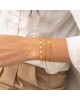 Βραχιόλι αλυσίδα της Excite Fashion Jewellery, οβάλ ανάγλυφα στοιχεία με πορτοκαλί σμάλτο από επιχρυσωμένο ανοξείδωτο ατσάλι. B-1797-22 Κοσμήματα Βραχιόλι αλυσίδα της Excite Fashion Jewellery, οβάλ ανάγλυφα στοιχεία με πορτοκαλί σμάλτο από επιχρυσωμένο ανοξείδωτο ατσάλι. B-1797-22 Κοσμήματα