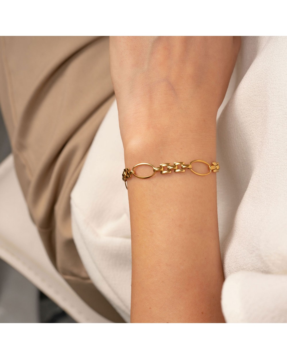 Επίχρυση Ατσάλινη Αλυσίδα της Excite Fashion Jewellery B-1828-01 Κοσμήματα Επίχρυση Ατσάλινη Αλυσίδα της Excite Fashion Jewellery B-1828-01 Κοσμήματα