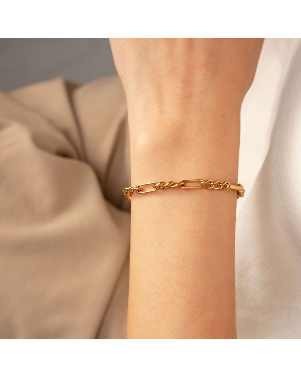 Επίχρυση Ατσάλινη Αλυσίδα της Excite Fashion Jewellery B-1829-01 Κοσμήματα Επίχρυση Ατσάλινη Αλυσίδα της Excite Fashion Jewellery B-1829-01 Κοσμήματα
