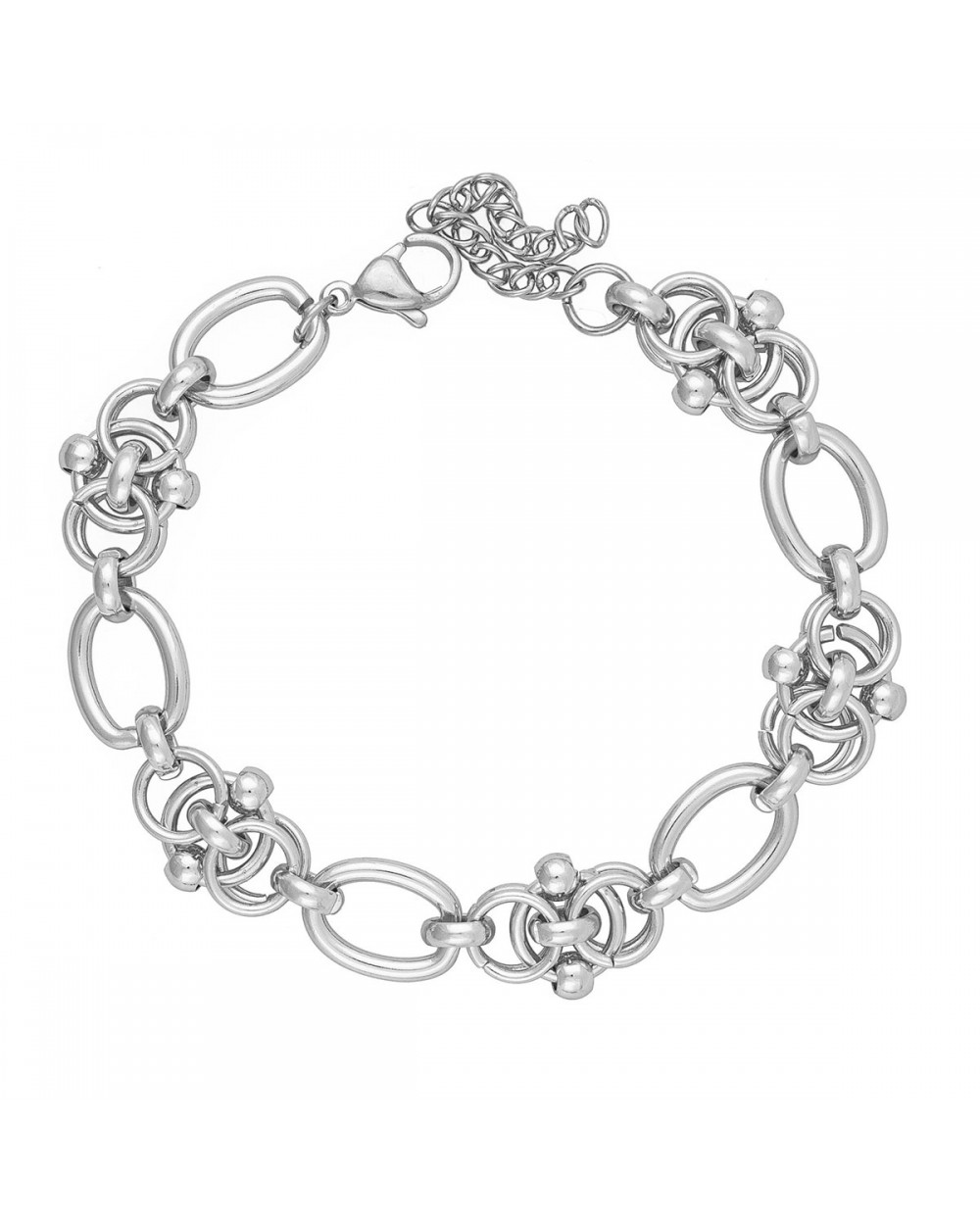 Επιπλατινωμένη Ατσάλινη Αλυσίδα της Excite Fashion Jewellery. B-1803-03 Κοσμήματα Επιπλατινωμένη Ατσάλινη Αλυσίδα της Excite Fashion Jewellery. B-1803-03 Κοσμήματα