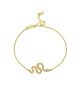 Βραχιόλι Excite fashion Jewellery επιχρυσωμένο ασήμι 925, σχέδιο φιδάκι με λευκά ζιργκόν. B-19-AS-G-85 Κοσμήματα Βραχιόλι Excite fashion Jewellery επιχρυσωμένο ασήμι 925, σχέδιο φιδάκι με λευκά ζιργκόν. B-19-AS-G-85 Κοσμήματα