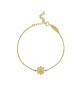 Βραχιόλι Excite fashion Jewellery από επιχρυσωμένο ασήμι 925, Βυζαντινό σχέδιο με λευκά ζιργκόν. B-23-G-5 Κοσμήματα Βραχιόλι Excite fashion Jewellery από επιχρυσωμένο ασήμι 925, Βυζαντινό σχέδιο με λευκά ζιργκόν. B-23-G-5 Κοσμήματα