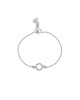 Βραχιόλι Excite Fashion Jewellery dots με λευκά ζιργκόν από επιπλατινωμένο ασήμι 925. B-33-AS-S-6 Κοσμήματα Βραχιόλι Excite Fashion Jewellery dots με λευκά ζιργκόν από επιπλατινωμένο ασήμι 925. B-33-AS-S-6 Κοσμήματα