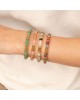 Βραχιόλι  από ατσάλι με ροζ παστέλ πέτρες – Excite Fashion Jewellery B-4039-G Κοσμήματα
