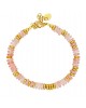 Βραχιόλι  από ατσάλι με ροζ παστέλ πέτρες – Excite Fashion Jewellery B-4039-G Κοσμήματα