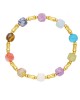 Βραχιόλι  από ατσάλι με πολύχρωμες πέτρες – Excite Fashion Jewellery B-4318-G Κοσμήματα