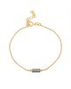 Βραχιόλι της Excite Fashion Jewellery με μοτίφ μπάρα στολισμένη με πολύχρωμα ζιργκόν από επιχρυσωμένο ασήμι 925. B-52-MYLTI-G-55 Κοσμήματα Βραχιόλι της Excite Fashion Jewellery με μοτίφ μπάρα στολισμένη με πολύχρωμα ζιργκόν από επιχρυσωμένο ασήμι 925. B-52-MYLTI-G-55 Κοσμήματα