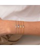 Βραχιόλι της Excite Fashion Jewellery με μοτίφ μπάρα στολισμένη με λευκά και μπλέ ζιργκόν σε σχέδιο ματάκι από επιχρυσωμένο ασήμι 925. B-55-MPLE-G-6 Κοσμήματα Βραχιόλι της Excite Fashion Jewellery με μοτίφ μπάρα στολισμένη με λευκά και μπλέ ζιργκόν σε σχέδιο ματάκι από επιχρυσωμένο ασήμι 925. B-55-MPLE-G-6 Κοσμήματα
