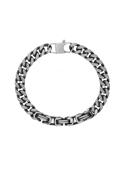 Ανδρικό Ατσάλινο Βραχιόλι αλυσίδα απο ανοξείδωτο ατσάλι της Excite Fashion Jewellery. B-5594-S Ανδρικό Ατσάλινο Βραχιόλι αλυσίδα απο ανοξείδωτο ατσάλι της Excite Fashion Jewellery. B-5594-S