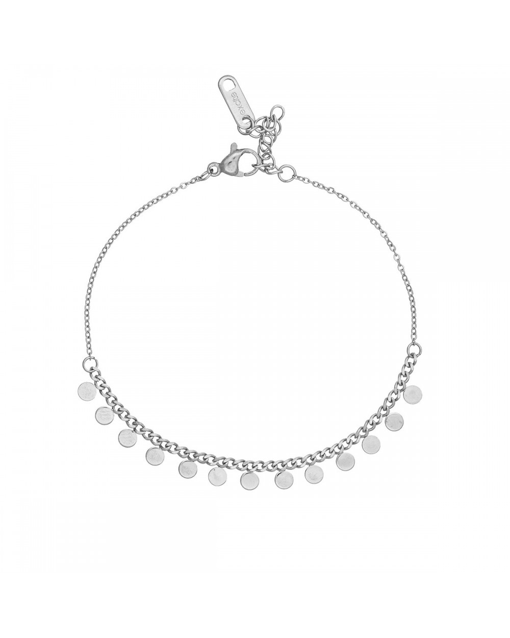 Βραχιόλι Excite fashion Jewellery αλυσίδα με κρεμαστά φλουράκια από ανοξείδωτο ατσάλι Κοσμήματα Βραχιόλι Excite fashion Jewellery αλυσίδα με κρεμαστά φλουράκια από ανοξείδωτο ατσάλι Κοσμήματα