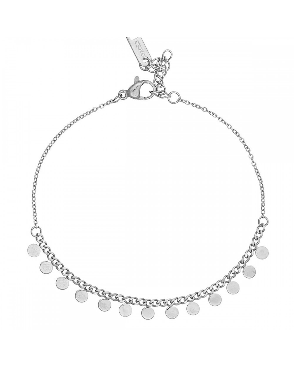 Βραχιόλι Excite fashion Jewellery αλυσίδα με κρεμαστά φλουράκια από ανοξείδωτο ατσάλι Κοσμήματα Βραχιόλι Excite fashion Jewellery αλυσίδα με κρεμαστά φλουράκια από ανοξείδωτο ατσάλι Κοσμήματα