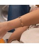 Βραχιόλι Βέργα Excite fashion Jewellery  με οβάλ κύκλους από ανοξείδωτο ατσάλι. Διατίθεται σε ασημένιο, χρυσό και ροζ χρυσό χρώμα. B-90-034RG Κοσμήματα