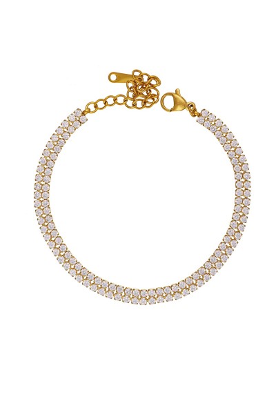 Ατσάλινο Κολιέ με Οβάλ Κρίκους & Μπίλιες της Excite Fashion Jewellery. N-3152A-S Ατσάλινο Κολιέ με Οβάλ Κρίκους & Μπίλιες της Excite Fashion Jewellery. N-3152A-S