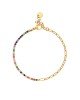 Βραχιόλι από την Excite Fashion Jewellery half & half από ανοξείδωτο ατσάλι με οβάλ αλυσίδα και πολύχρωμα ζιργκόν. B-YH1306A-G-COLORFUL-55 Κοσμήματα Βραχιόλι από την Excite Fashion Jewellery half & half από ανοξείδωτο ατσάλι με οβάλ αλυσίδα και πολύχρωμα ζιργκόν. B-YH1306A-G-COLORFUL-55 Κοσμήματα