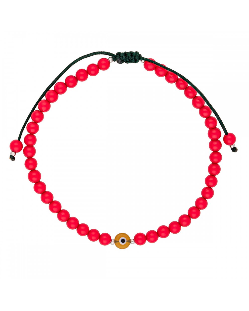 Ανδρικό βραχιόλι μακραμέ της Excite Fashion Jewellery, κόκκινες χάντρες και ματάκι. BA-15-01 Κοσμήματα Ανδρικό βραχιόλι μακραμέ της Excite Fashion Jewellery, κόκκινες χάντρες και ματάκι. BA-15-01 Κοσμήματα