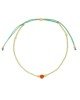 Βραχιόλι λεπτό Boho της Excite Fashion Jewellery, με κοραλί πέτρα και μικρές πράσινες και χρυσές χάντρες. BR-0114-4 Κοσμήματα Βραχιόλι λεπτό Boho της Excite Fashion Jewellery, με κοραλί πέτρα και μικρές πράσινες και χρυσές χάντρες. BR-0114-4 Κοσμήματα