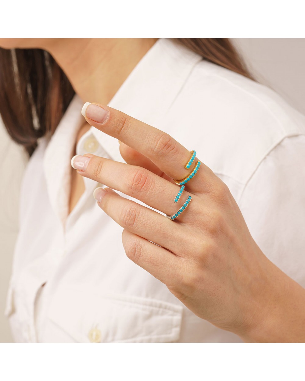 Δαχτυλίδι Excite Fashion Jewellery ανοιχτό βεράκι με τυρκουάζ ζιργκόν από επιπλατινωμένο ασήμι 925 D-28-TYRK-S-105 Κοσμήματα Δαχτυλίδι Excite Fashion Jewellery ανοιχτό βεράκι με τυρκουάζ ζιργκόν από επιπλατινωμένο ασήμι 925 D-28-TYRK-S-105 Κοσμήματα