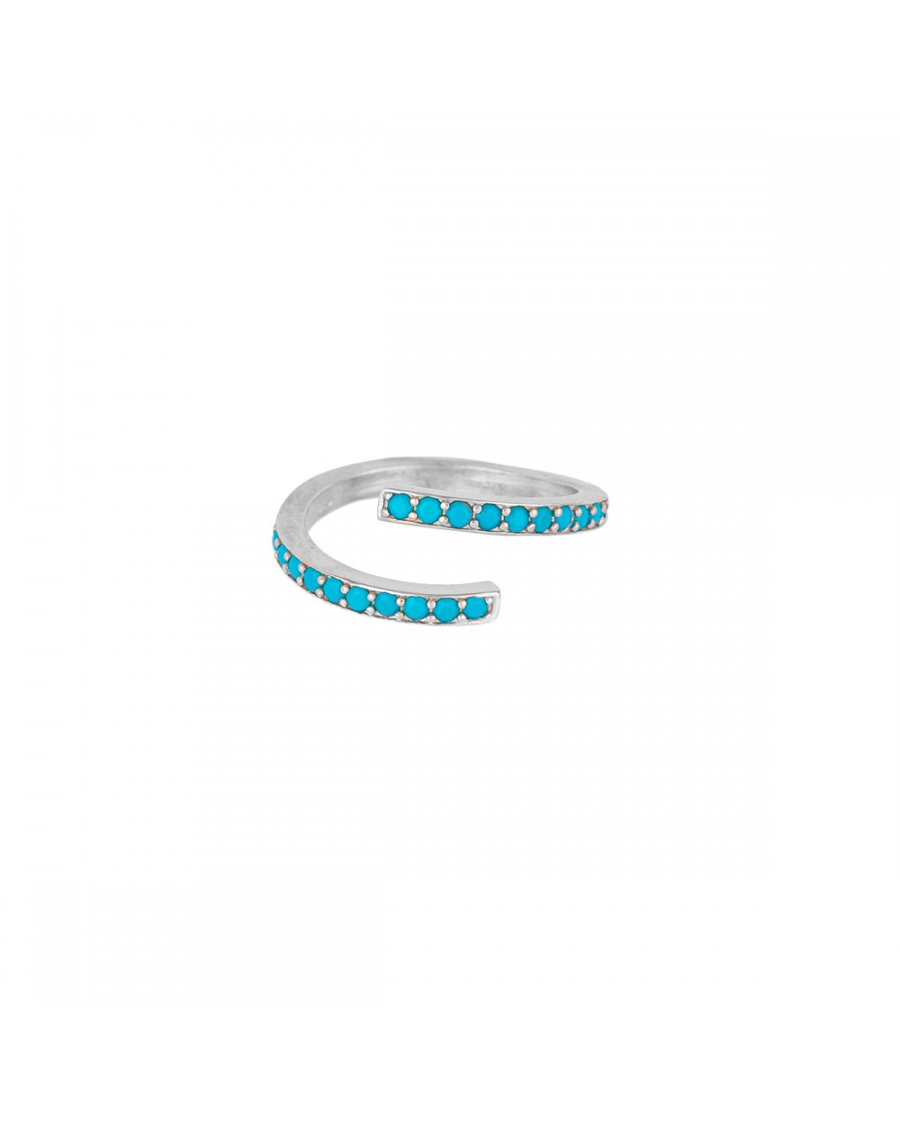 Δαχτυλίδι Excite Fashion Jewellery ανοιχτό βεράκι με τυρκουάζ ζιργκόν από επιπλατινωμένο ασήμι 925 D-28-TYRK-S-105 Κοσμήματα Δαχτυλίδι Excite Fashion Jewellery ανοιχτό βεράκι με τυρκουάζ ζιργκόν από επιπλατινωμένο ασήμι 925 D-28-TYRK-S-105 Κοσμήματα